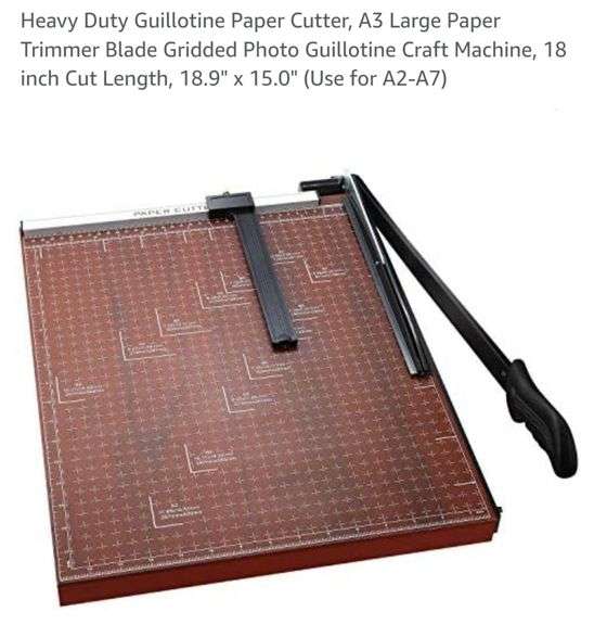 Heavy Duty Guillotine Paper Cutter, A3 Large Paper Trimmer Blade