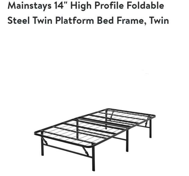 Mainstays 14" Foldable Stwel Bed Frame Twin Size Lexington Online Auction