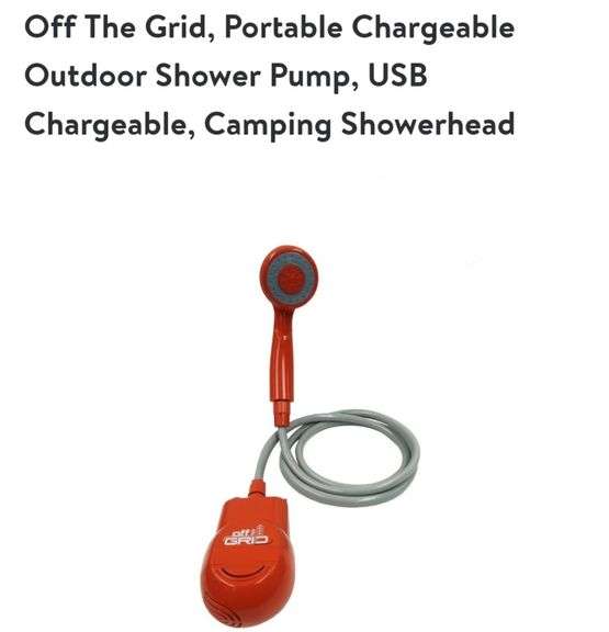 Off The Grid Outdoor Shower Pump Lexington Online Auction