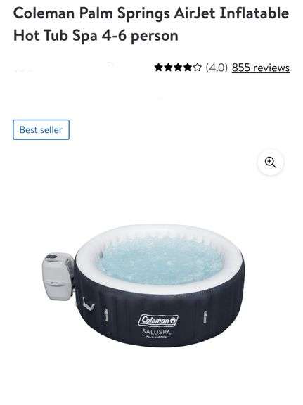 Coleman Palm Springs AirJet Inflatable Hot Tub /Spa - Lexington Online