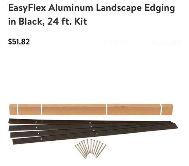 Easy flex aluminum landscaping edging 24’ kit Lexington Online Auction