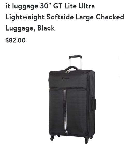 itLuggage 30" Lightweight Softsided Luggage Lexington Online Auction
