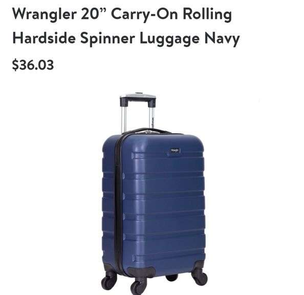 Wrangler 20" Carry on Rolling Hardside Spinner Lexington Online Auction