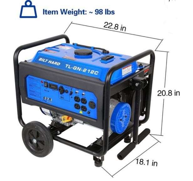 Bilt Hard Quiet Inverter Generator 4500watt Lexington Online Auction