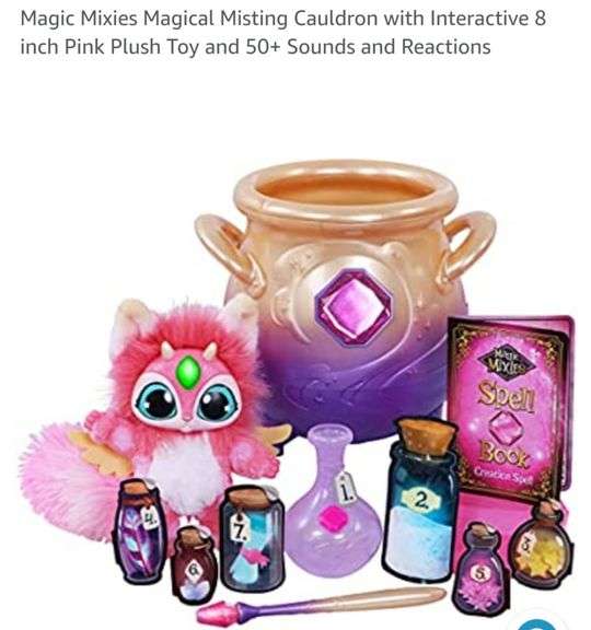 Magic Mixies Magical Misting Cauldron with Interactive 8 inch Pink ...