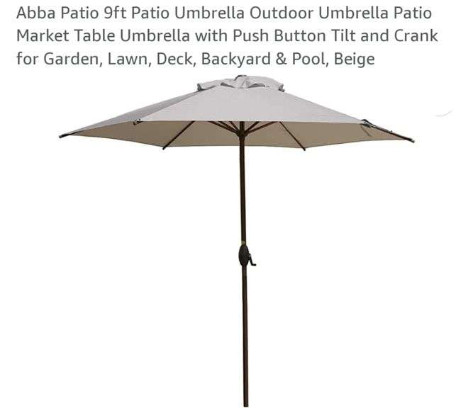 Abba Patio 9ft Patio Umbrella Lexington Online Auction