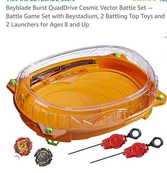 BEYBLADE Burst Rise Hypersphere Vertical Drop Battle Set -- Complete Set With Beystadium, 2 Battling Top Toys And 2 Launchers, Ages 8 And Up