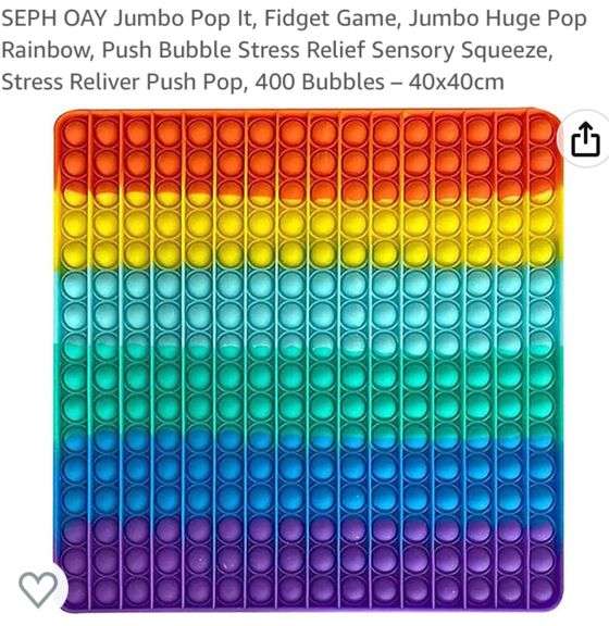 Jumbo POP It Fidget Toy Lexington Online Auction