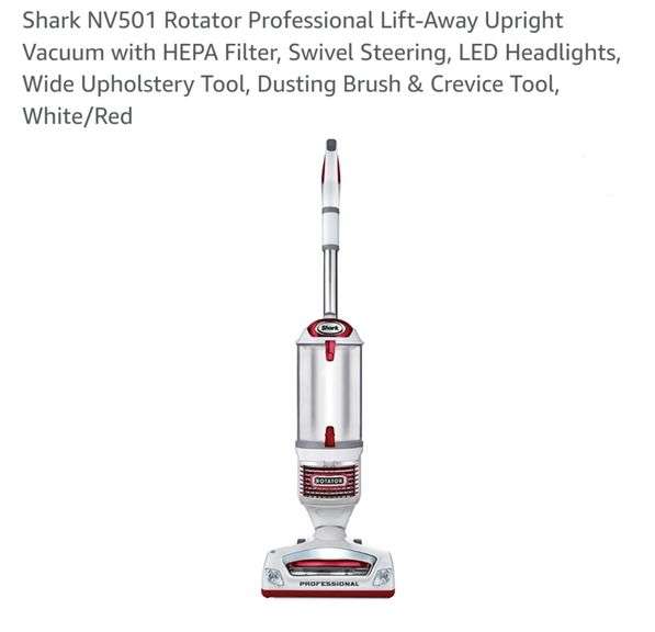 Shark NV501 Rotator Professional LiftAway Upright Vacuum with HEPA
