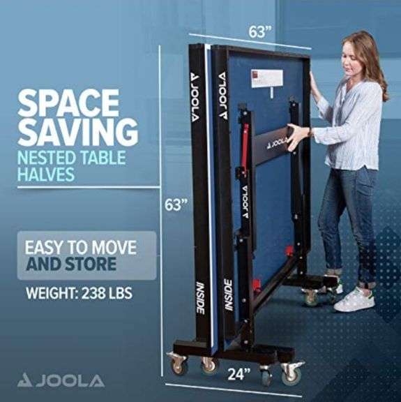 JOOLA Inside 25mm Table Tennis Table with Net Set - Features 10-Min Assembly, Playback Mode, Compact Storage
