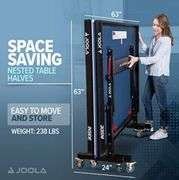 JOOLA Inside 25mm Table Tennis Table with Net Set - Features 10-Min Assembly, Playback Mode, Compact Storage