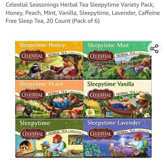 Celestial Seasonings Sleepytime Lavender Tea | Herbal Tea With Chamomile 20 Count