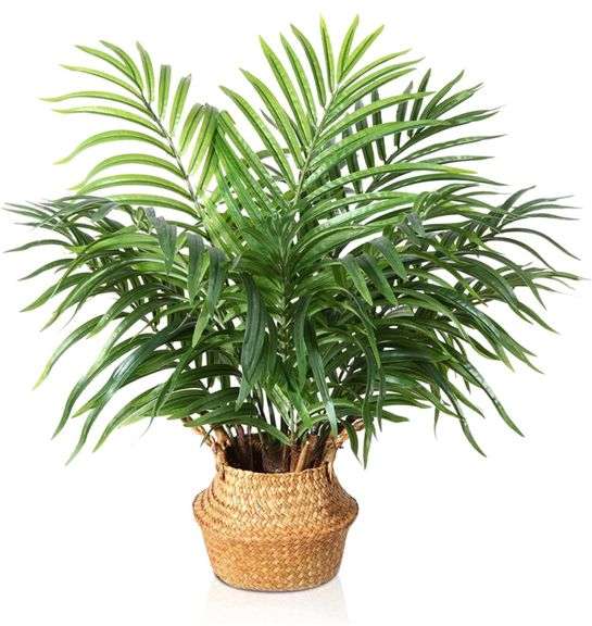 MOSADE Artificial Palm Tree 28" Fake Potted Areca Palm Plant with