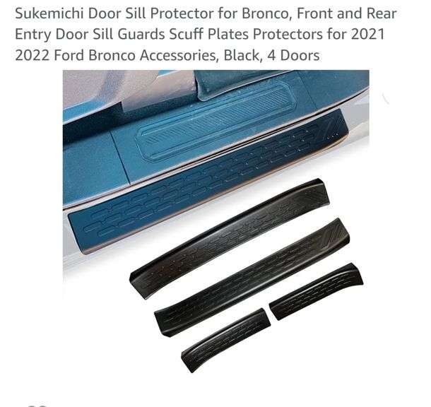 Sukemichi Door Sill Protector for Bronco, Front and Rear Entry Door