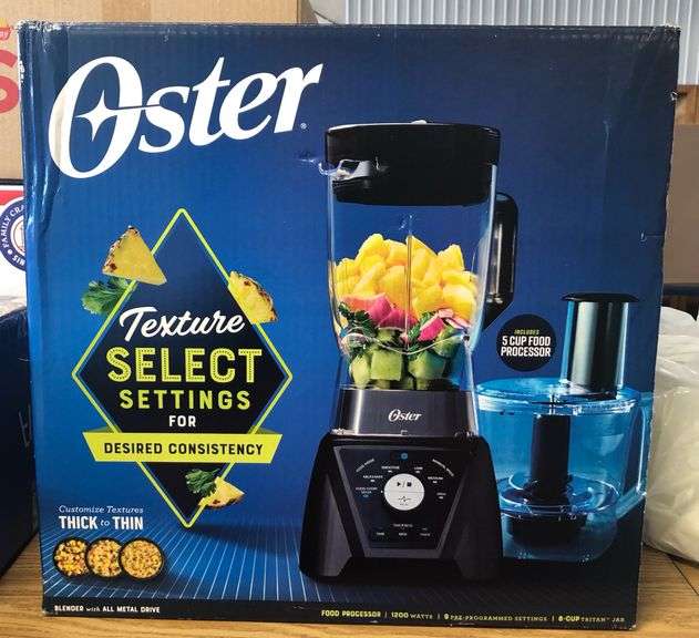 Oster Blender and Food Processor Combo with 3 Settings for Smoothies