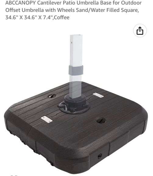 ABCCANOPY Cantilever Patio Umbrella Base for Outdoor Offset Umbrella