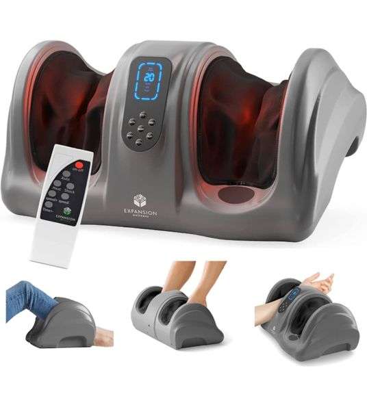Shiatsu Foot Massager Machine with Heat & Vibration, Foot and Calf Massager for Plantar