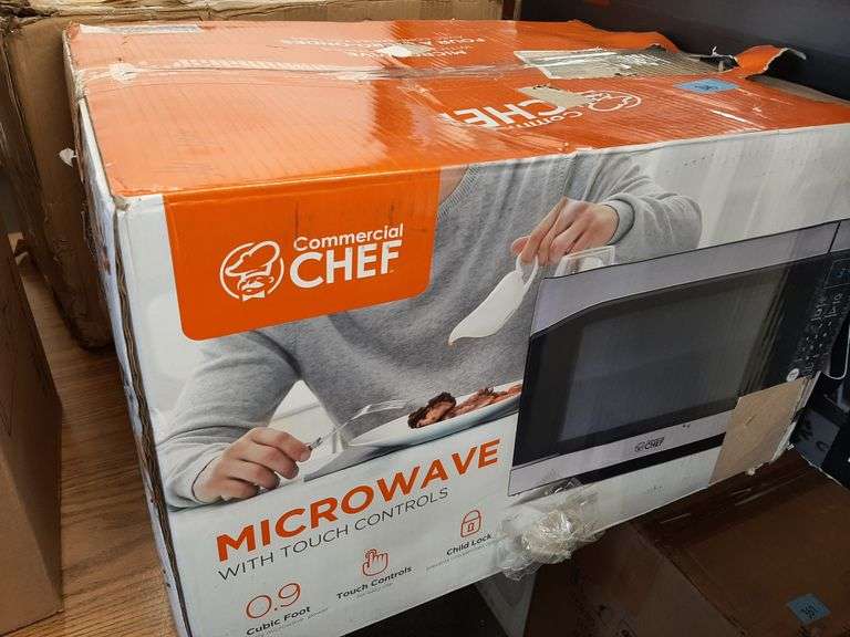 Countertop 0.9 Cubic Feet Microwave Oven, 900 Watt, Stainless Steel