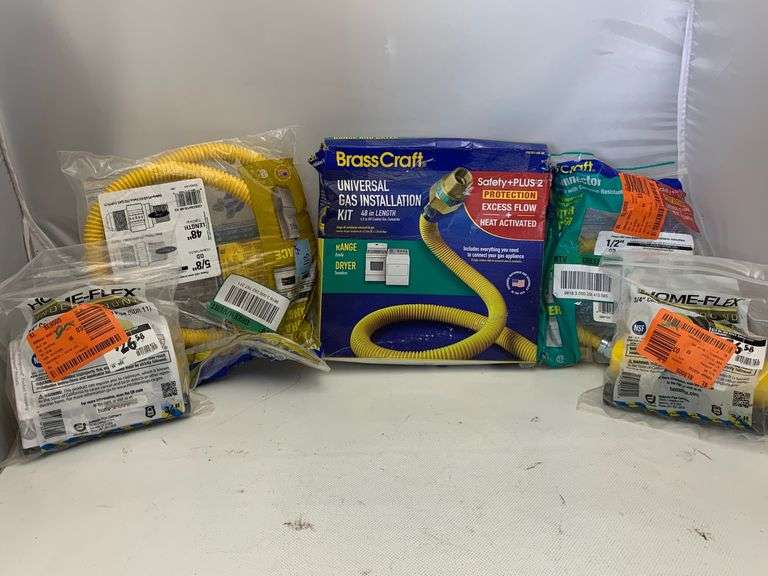 Universal Gas Installation Kit 48” Length, Gas Connectors & More