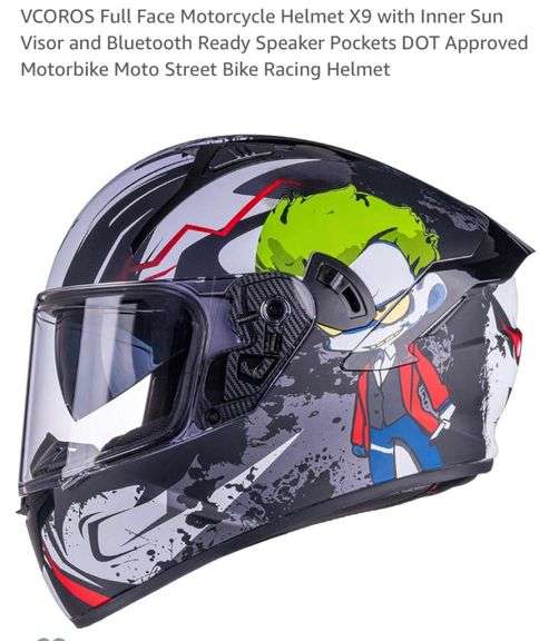 Mua VCOROS Full Face Motorcycle Helmet X9 With Inner Sun Visor And