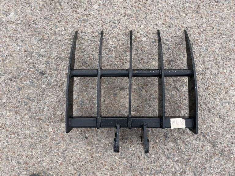 UNUSED Mini Excavator Attachment Rake