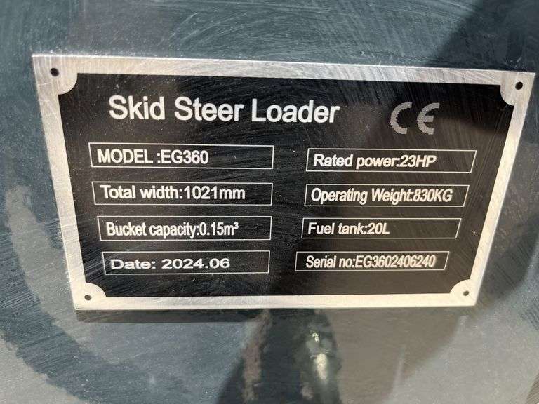 UNUSED EG360 Skid-Steer 23HP Track Loader