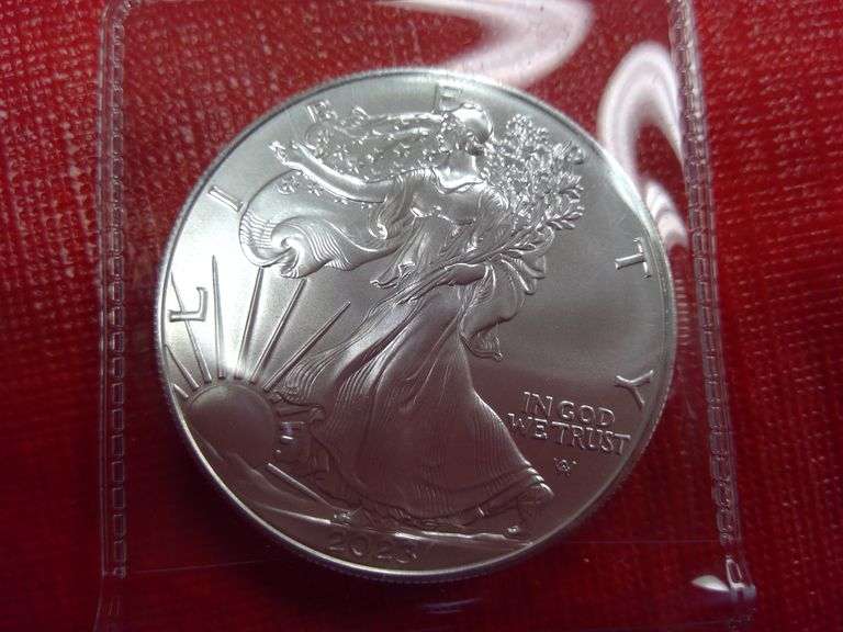 2023 One Ounce Silver American Eagle Land of Goshen Auction House