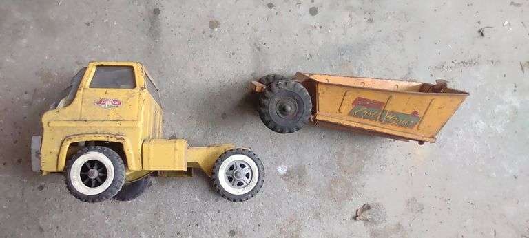 MARX Lumar Toy Truck, and Tonka Truck