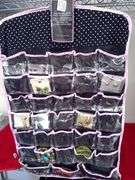 Hanging 2-sided Closet jewelry organizer with some costume jewelry