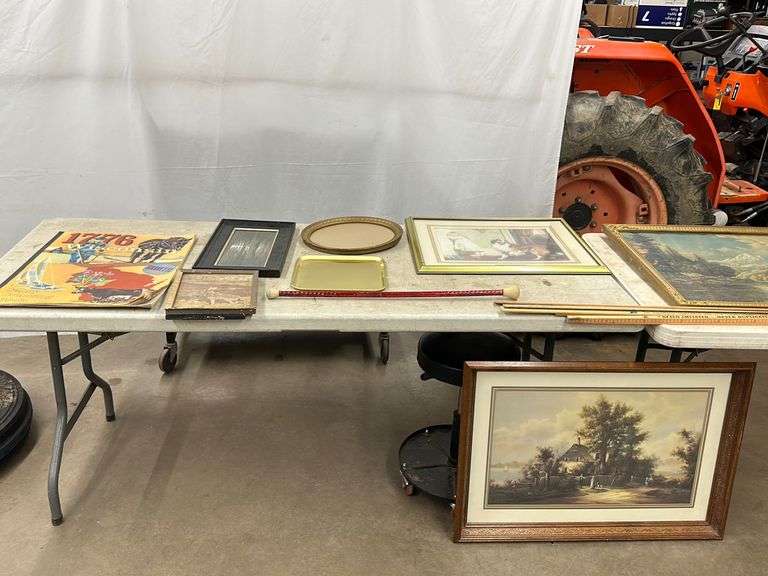 Vintage Prints, Picture frames, etc Lee Real Estate & Auction Service