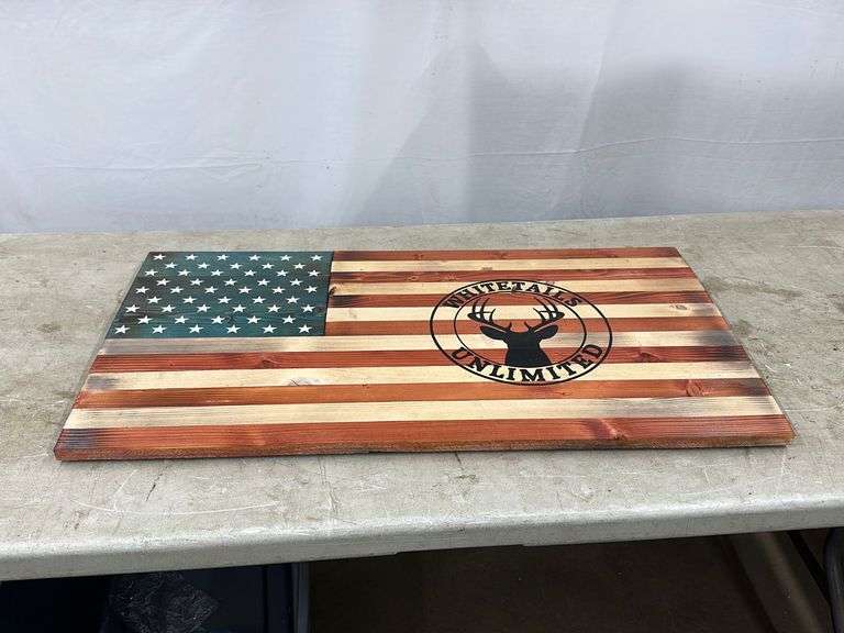 Whitetail Unlimited Wood Sign Lee Real Estate & Auction Service