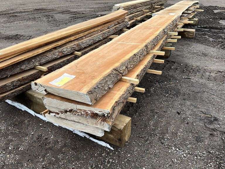 102 BF of Rough Sawn Cherry Lumber Lee Real Estate & Auction Service