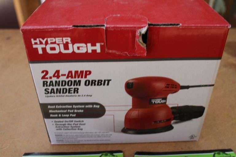 Hyper Tough elec. sander w/sand pads Lee Real Estate & Auction Service