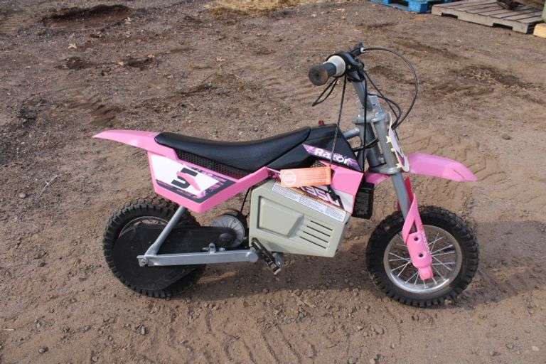 Razor Electric Dirt Bike pink Lee Real Estate & Auction Service
