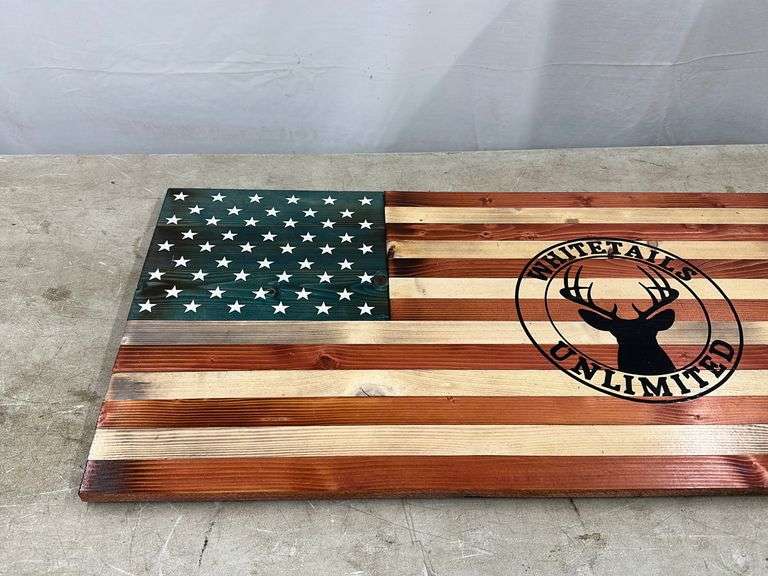 Whitetail Unlimited Wood Sign Lee Real Estate & Auction Service