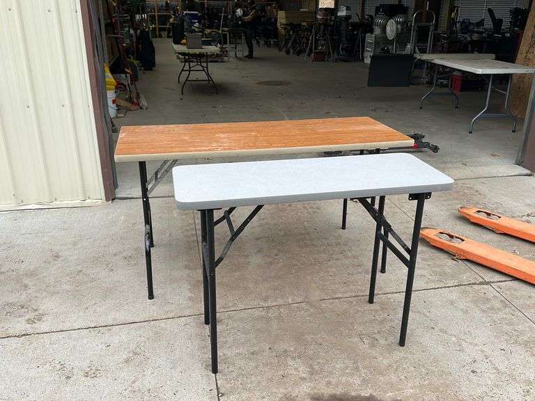 (2) Folding Tables Lee Real Estate & Auction Service