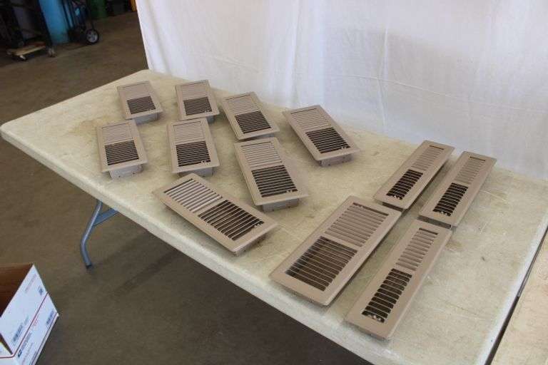 (12) Floor Registers (like new) Lee Real Estate & Auction Service