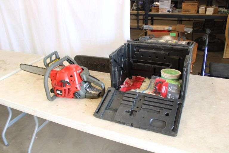 Homelite chainsaw w/case Lee Real Estate & Auction Service