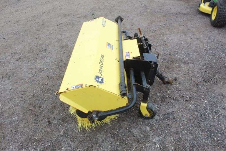 John Deere Quick Hitch 52" broom Lee Real Estate & Auction Service