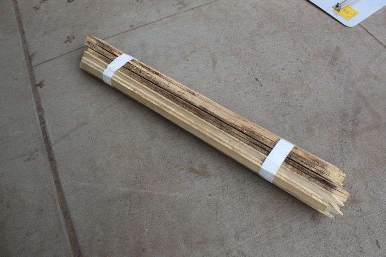 48" Wooden Lath Stakes bundle Lee Real Estate & Auction Service