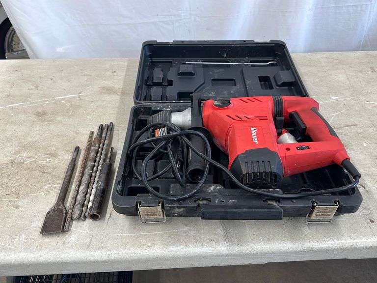 Bauer 1 1/8” Pro Rotary Hammer Drill Lee Real Estate & Auction Service