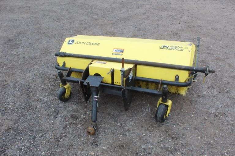 John Deere Quick Hitch 52" broom Lee Real Estate & Auction Service