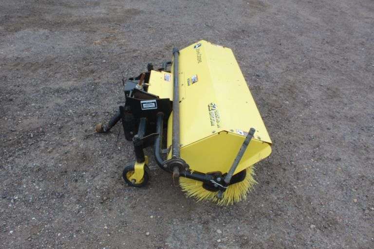 John Deere Quick Hitch 52" broom Lee Real Estate & Auction Service