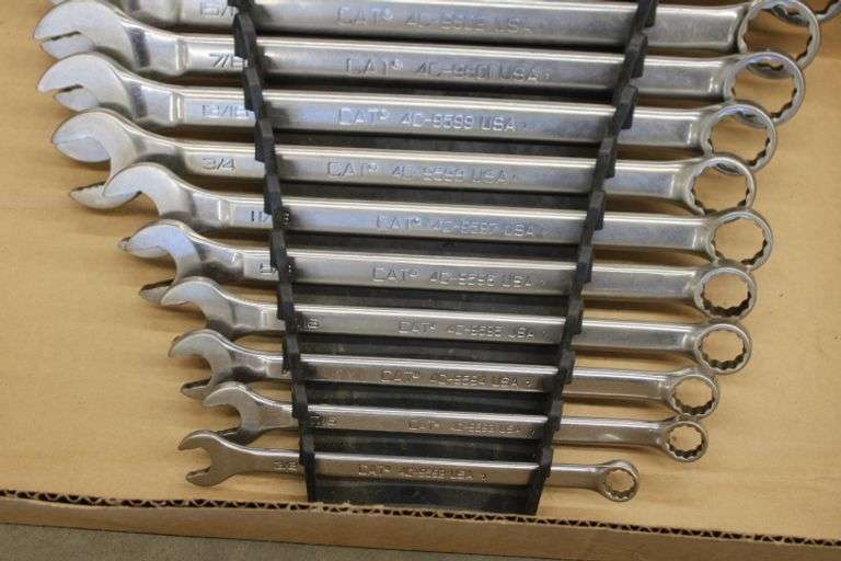 Set of (11) CAT Standard Wrenches Lee Real Estate & Auction Service