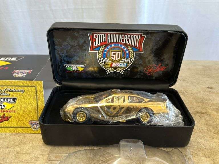 NASCAR 50th Anniversary 24K Gold Car - Lee Real Estate & Auction Service
