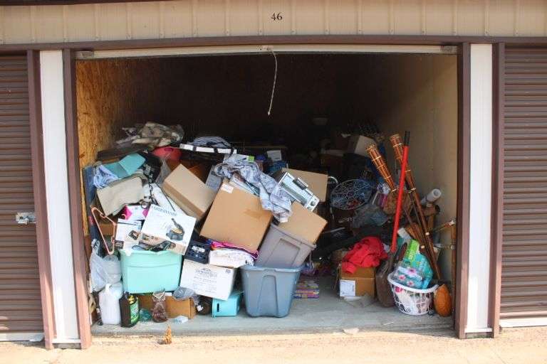 Contents of abandon storage unit 46 Lee Real Estate & Auction Service