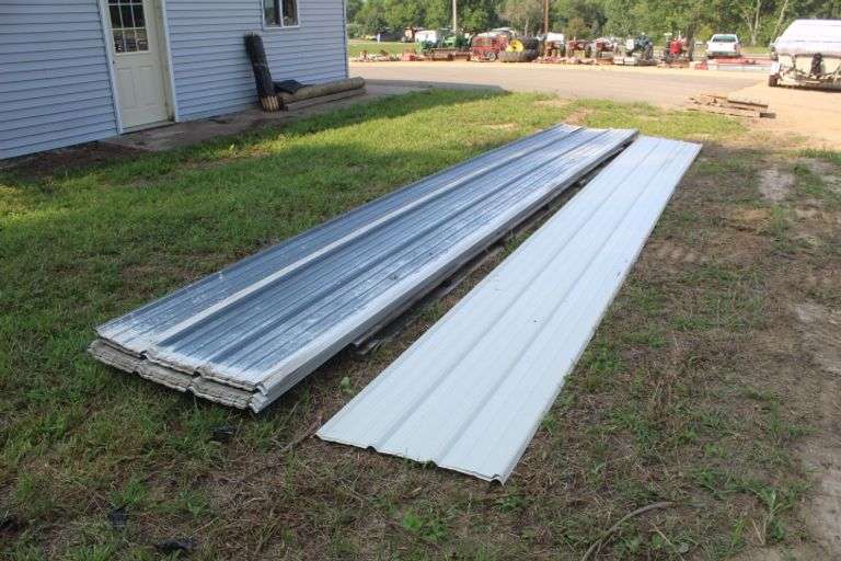 (24) Sheets of Shed Steel (used) Lee Real Estate & Auction Service