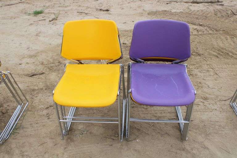 (10) Stackable Chairs - Lee Real Estate & Auction Service