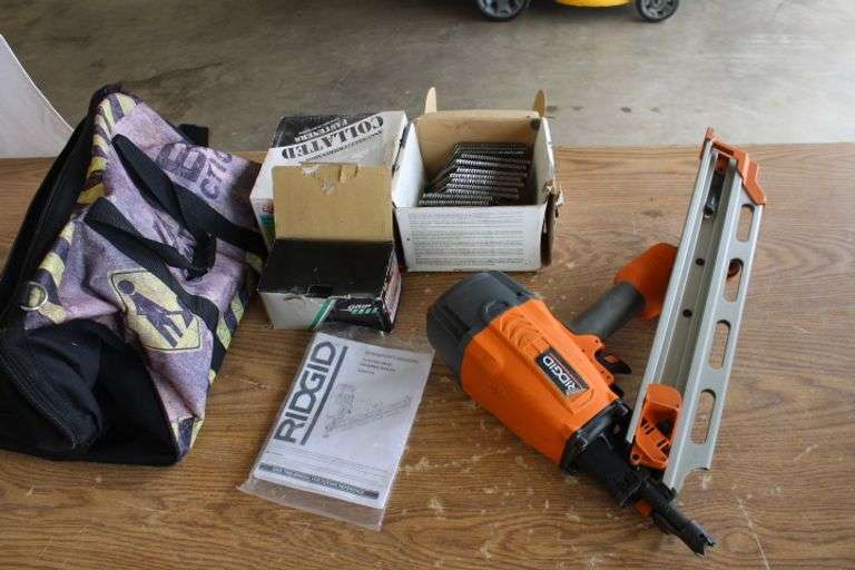 Ridgid Air Framing Nailer Lee Real Estate & Auction Service