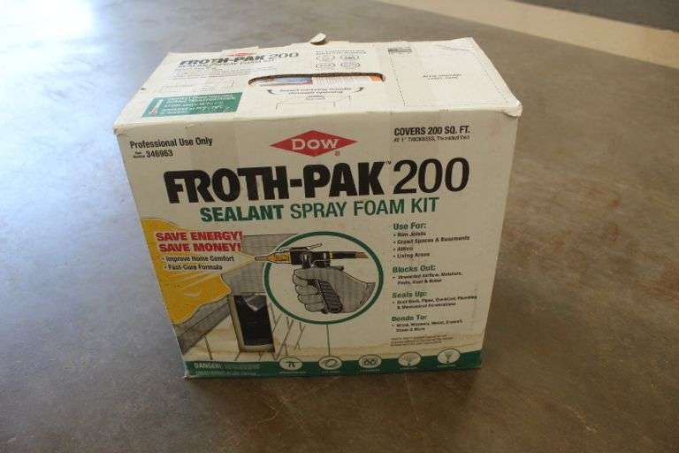 Froth Pak 200 spray foam kit Lee Real Estate & Auction Service